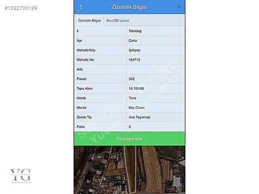 YUVACIDAN ŞAHPAZDA 500m2 ETRAFI ÇEVRİLİ ACİL SATILIK TARLA!!!! - Satılık Arsa İlanları sahibinden.comda